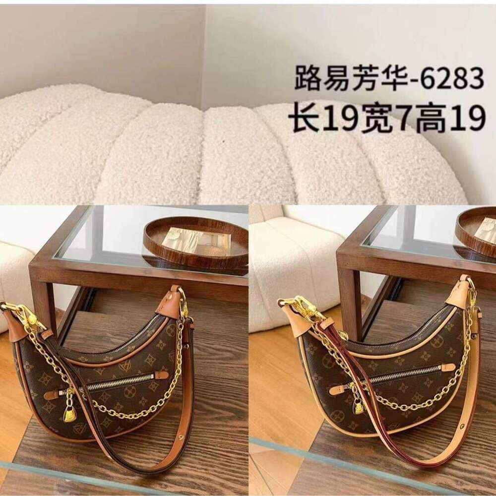 Fanghua Light Old Flower Chain Underarm Casual Pea 2024 New Crossbody Women's Single Shoulder Crescent Bag dh2665016
