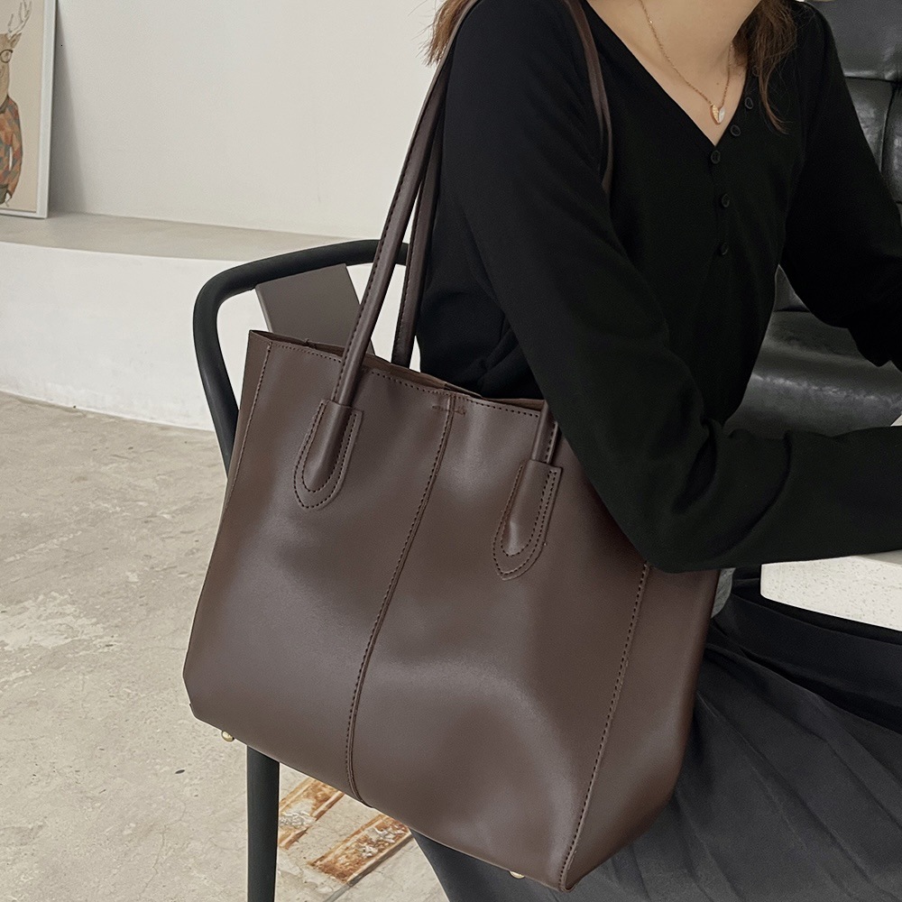 Tote for Women Korean Version Commuter Versatile Ins Style Large Capacity Shoulder Autumn Winter Mother-Daughter Big Bag Trendy ddmymarket