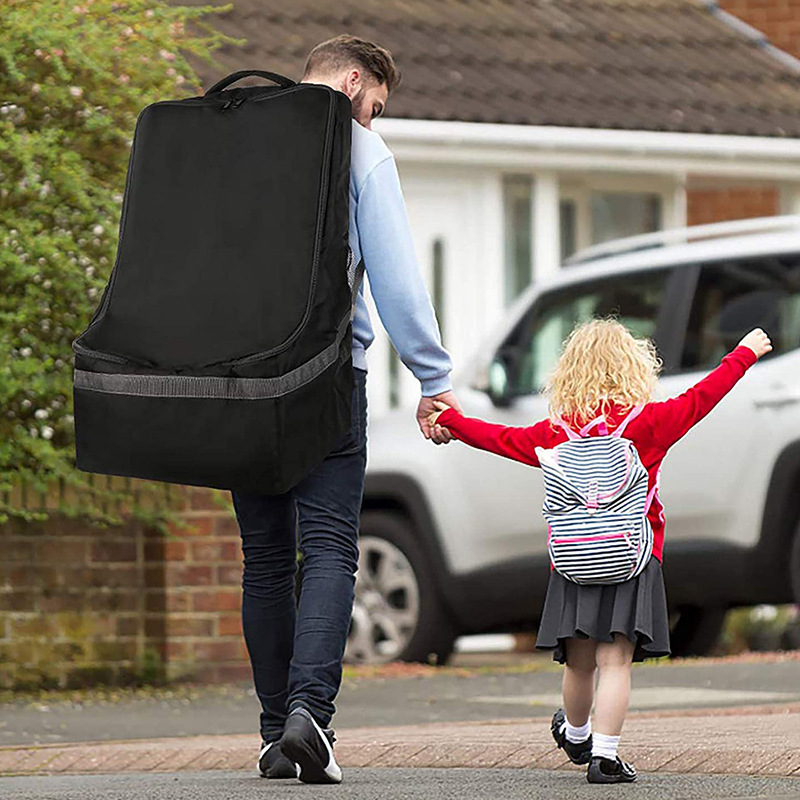 Child Safety Seat Baby Stroller Storage Dustproof Zipper Bag Extra Large Thickened Polyester Fabric