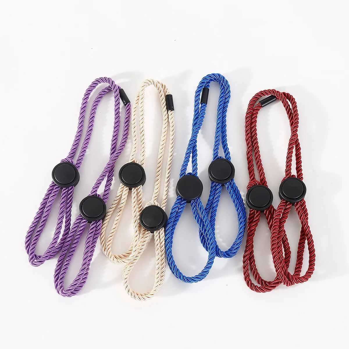 9 Colors Adjustable Nylon Rope Cuffs Handcuffs Ankle Cuff Restraints Bondage Bracelet BDSM Fetish Adult Sex Toys For Couples XJ250813