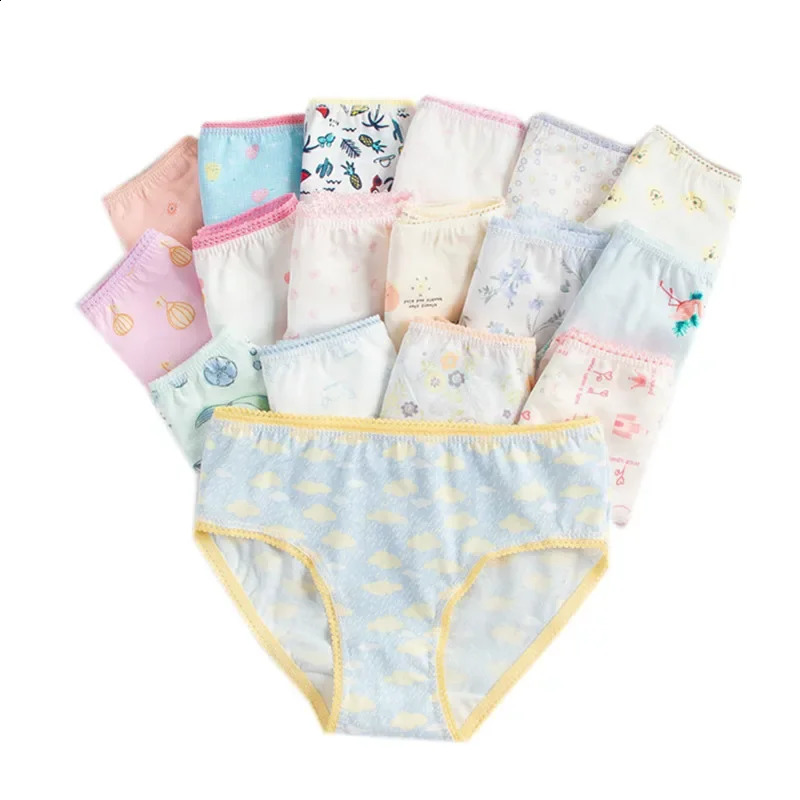 18PcLot Soft Comfortalbe Baby Girls Underear Cotton Panties for Kids Short Briefs 250812