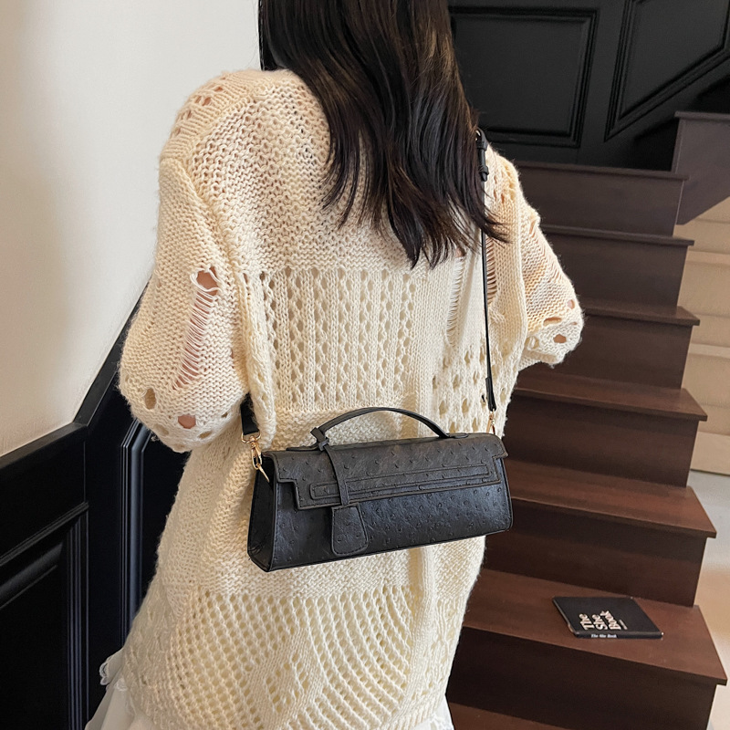 2025 New Women's Designer Free Freight Tiktok Hot Selling Snake Pattern Handbag Multi Functional Shoulder Bag High Quality Ostrich Pattern Women&