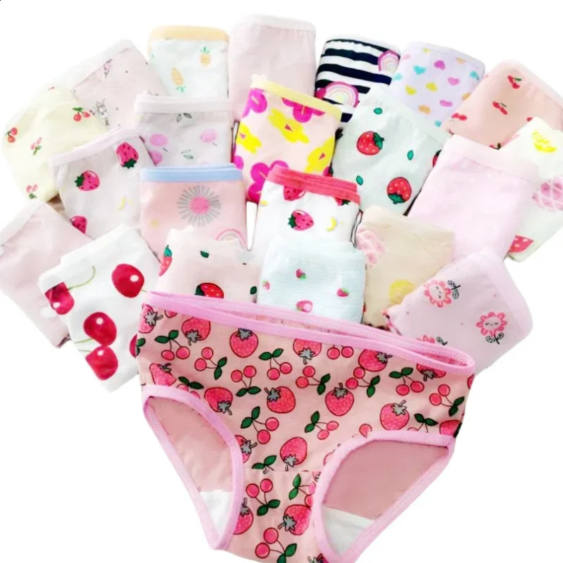 12Pc Baby Girls Boys Underwear Cotton Panties Kids Briefs Children Underpants 112Y 250812