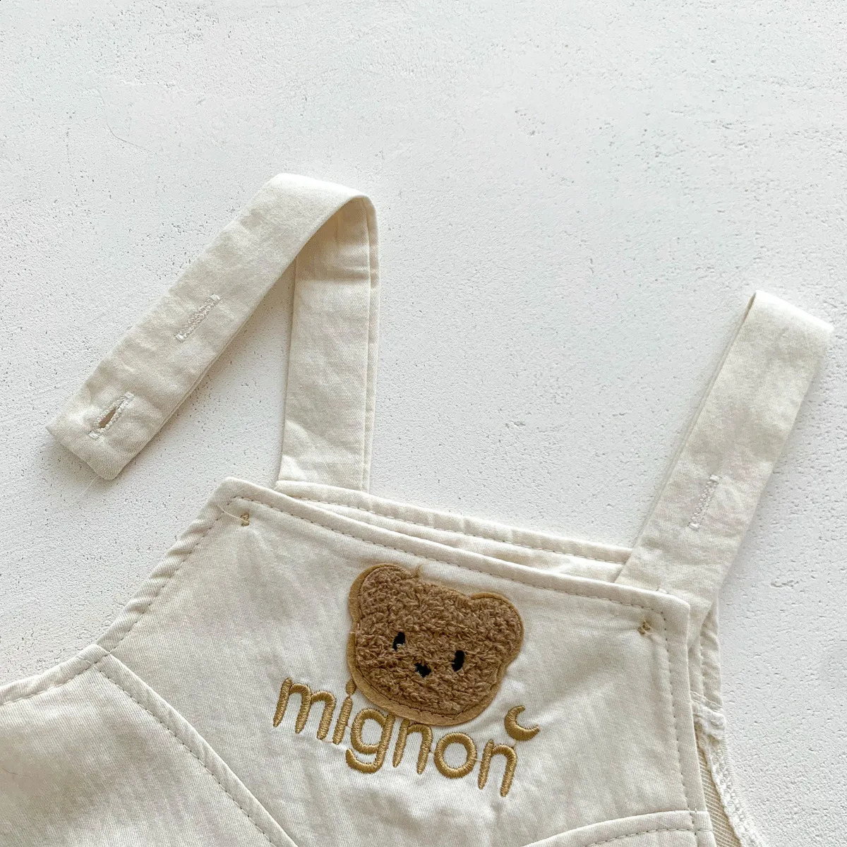 In Summer born Baby Girls Boys Short Sleeve Solid Color Top Tshirts cartoon Bear Bodysuits Kid Infant Clothing Set 250812