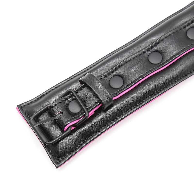 3pcs Leather BDSM Bondage Set for Couples Restraints Collars Ankle Cuffs Handcuffs for Sex Bondage Set Sex Toys for Women Adults XJ250813