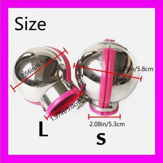 Metal Round Ball Handcuffs Chastity Bra Multi Colors Lockable Fist Mitts Restraint Sex Toys for Men and Women BDSMXJ250813