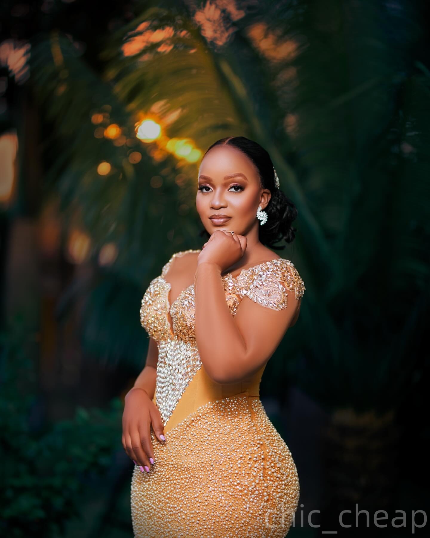 Mermaid Yellow Prom Dresses 2025 Crystals Beaded Sheer Neck Sparkly Evening Formal Party Second Birthday Engagement Gowns Plus Size Dress For Special 