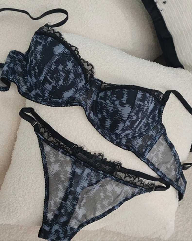 Sexy Womens Lingerie Bra Set European Style Lace Minimizer Anti-Sagging Push Up Comfort Support Lightweight by MOKOULI New 2025XJ250812