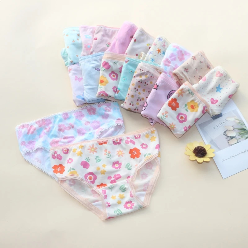 12PC Winter Cotton Girls Boys Underwear Kids Briefs Childrens Clothes Panties 212Y 250812