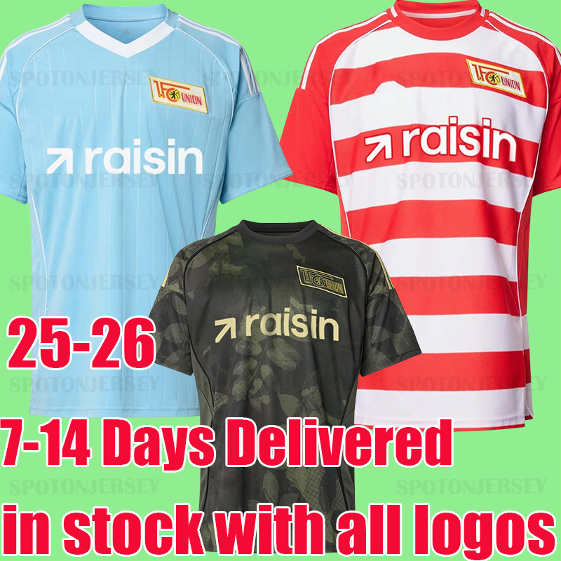 XXXL 4XL 25 26 Union Berlin Soccer Jerseys SKARKE LJUBICIC BURKE iLiC ANSAH Football Shirts 2025 2026 TOUSART SCHAFER HABERER KEMLEIN KHEDIRA SKOV JEONG Men