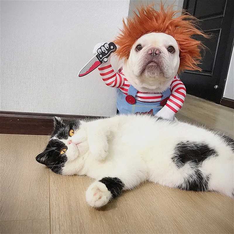 Pet Dog Halloween Clothes Christmas Cosplay Clothing Funny Xmas Dogs Costumes Festival Party Clothing Dog Xmas Outfit For Dogs XJ250813