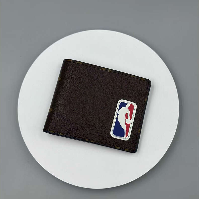 Mens Designer Wallets Coin Purse Basketball Joint Name Sport Long Short Wallet Leather Credit Card Holder Mini Black High Quality Pocket Purses