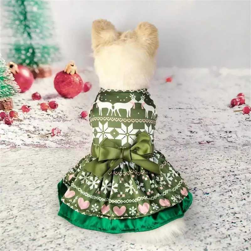 Christmas Pattern Pet Dress Lovely Festive Elegant Comfortable Holiday Pet Clothing Christmas Dress Unique Eye-catching New XJ250813