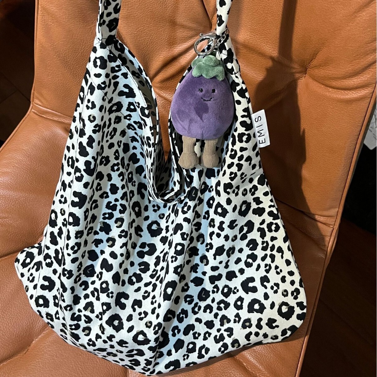 2025 New Designer Leopard Canvas Shoulder Bag Fashion Multi functional Women's Underarm Bag