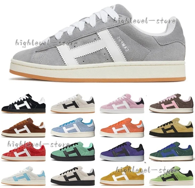 campus designer 2025ss suede Grey Gum for men women shoes sneakers Dust Cargo Clear Pink Wonder White Black Dark Green mens trainer
