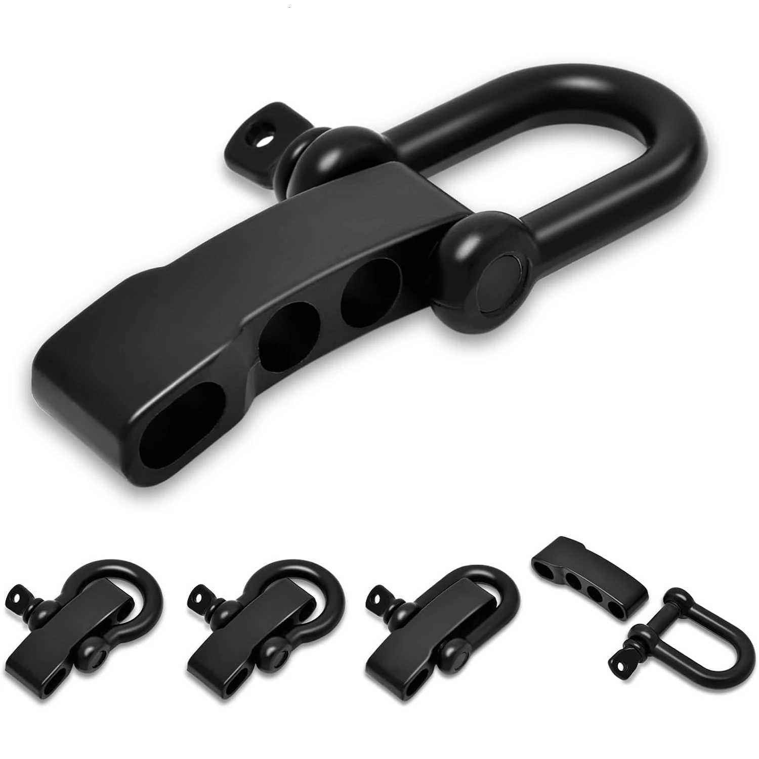 4Pcs Paracord Bracelet Buckle Adjustable Metal Bow Anchor Clasp D Shackle Clip Side Release For Survival Bracelet Accessories W250813