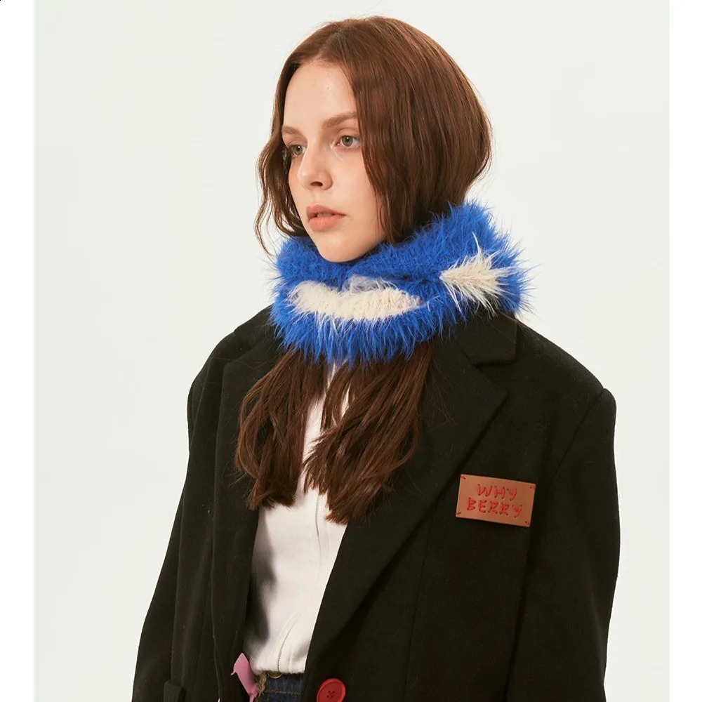 Striped Knitted Hat Warm Thicken Balaclava Hat Ear Protection Wool Hat Outdoor 250808