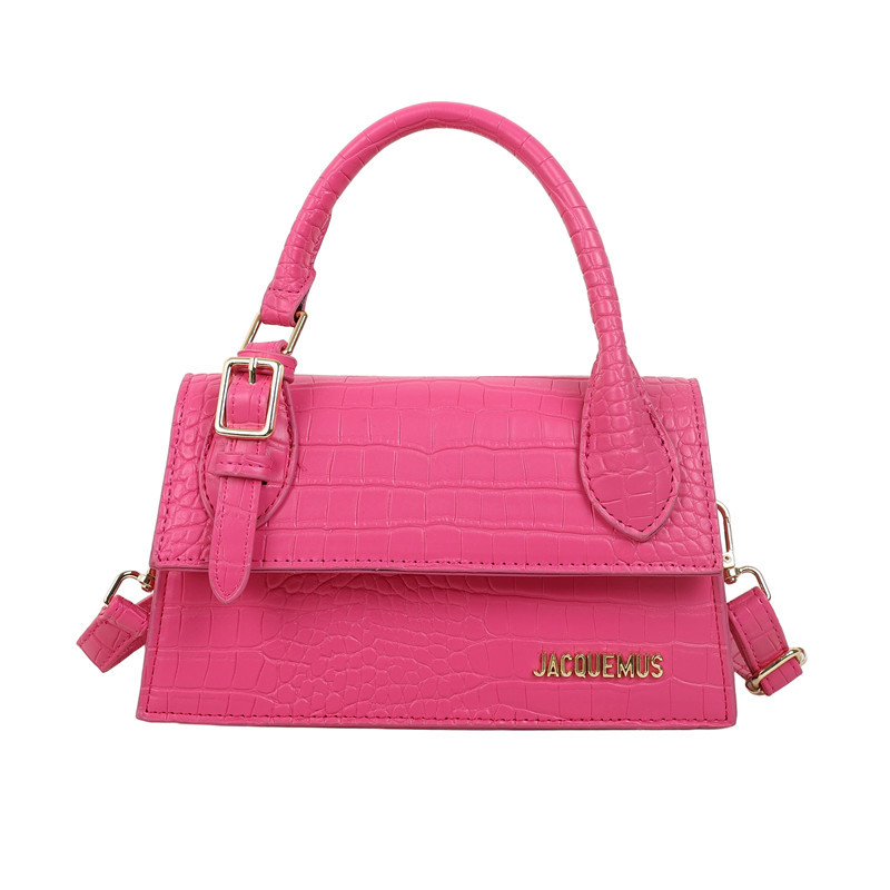 Designer European and American Trendy Letter Handheld Small Square Bag 2025 New Versatile Crocodile Pattern Shoulder Bag Casual Bag free shipping