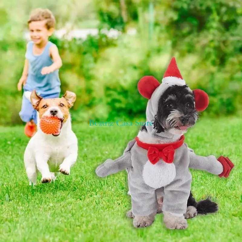 Holiday Pet Costume Set Celebratory Pet Attire Fashion Pet Party Wear Cats and Dogs KXRE XJ250813