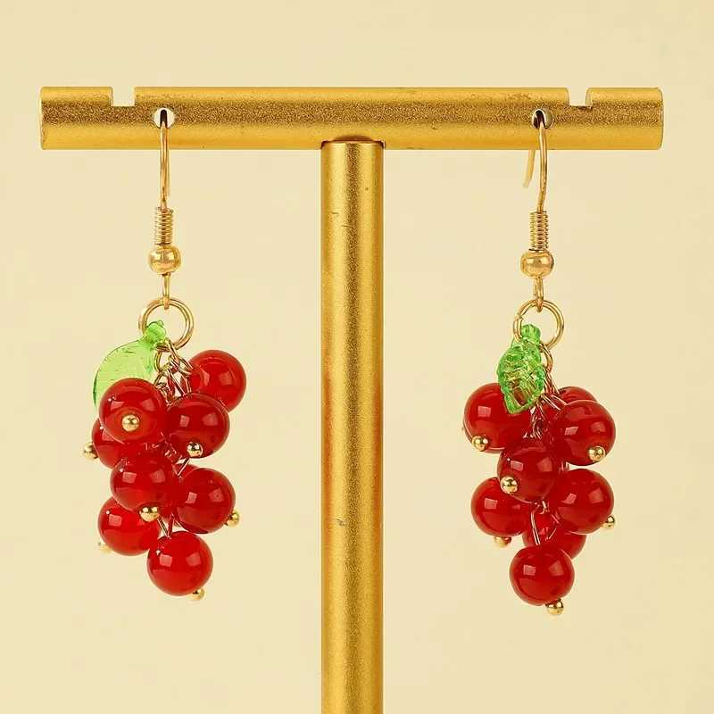 New Summer Unique Design Grape Beaded Earrings For Women Personalized Daily Accessory Party Jewelry Anniversary Birthday Gifts Y250812