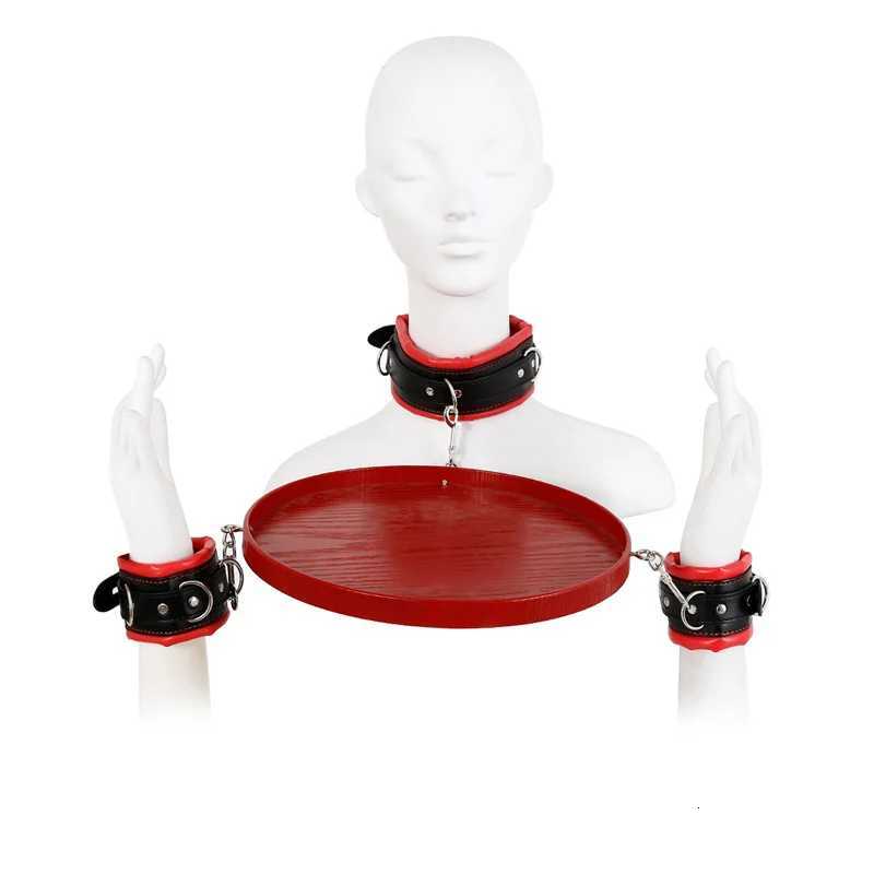 18+ Sex Adults Toys For Women BDSM Kits Collar Handcuffs Fruit Tray Holder Tray Role Play SM Sexual Sex Toys BDSM Bondage Set XJ250813