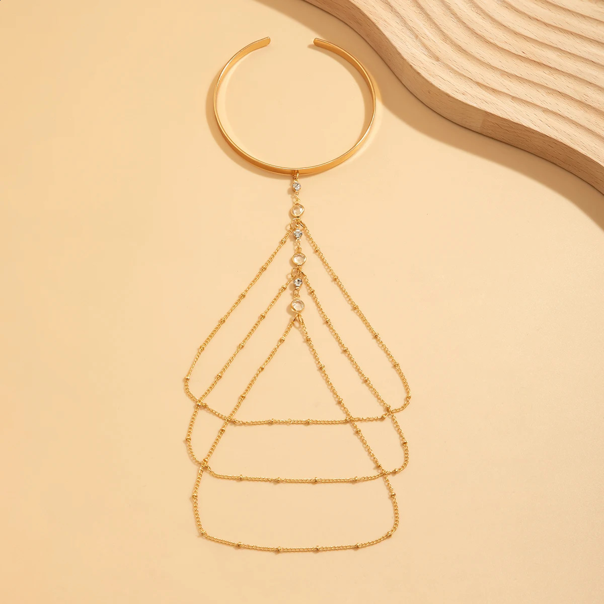 Ingemark 17 Styles Boho Crystal Pendant Cuff Open Bangles for Women Wed Bridal Goth Tassel Link Arm Bracelets Party Jewelry Gift 250812