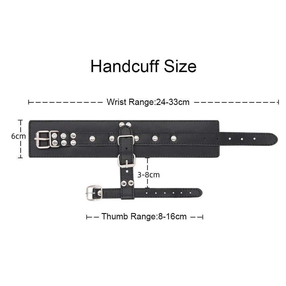 Sex Handcuffs with Thumb Toe Buckle Anklet BDSM Bondage Restraints Sex Toys for Adults Sex Games Erotic Foot Cuffs for Women Men XJ250813