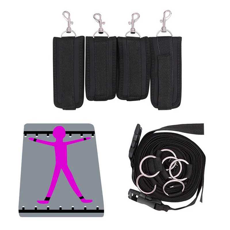 Sm Bondage Bd Sex Set Leather Handcuffs Spreader Bar With Steel Pipe Hand Leg Straps Restraints Slave Fetish Adult ToysXJ250813