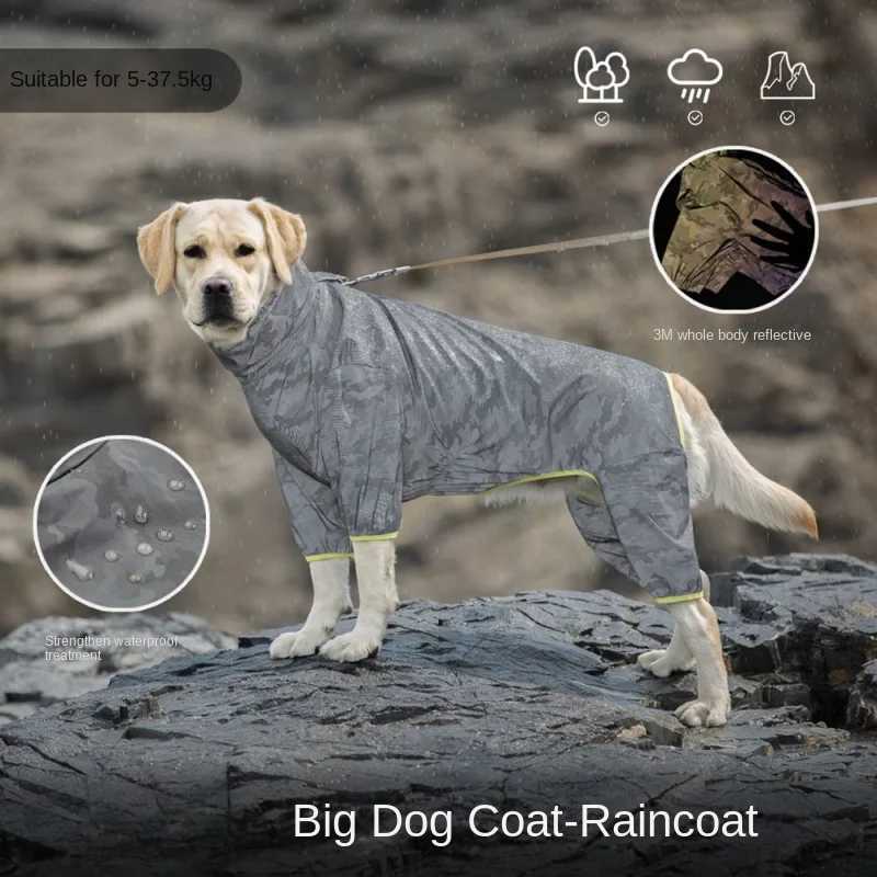 Dog Stormtrooper Jacket Waterproof Reflective Raincoat Outdoor Pet Four-Legged Thin Dog Raincoat Suitable for Outdoor UseXJ250813