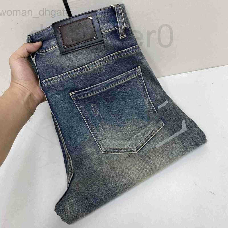 Men's Jeans designer mens Elasticity Jean Hombre trousers Men and women fashion brand luxury pants denim pant Trend Brand Motorcycle Pants Mens Skinny29-40 IKOU