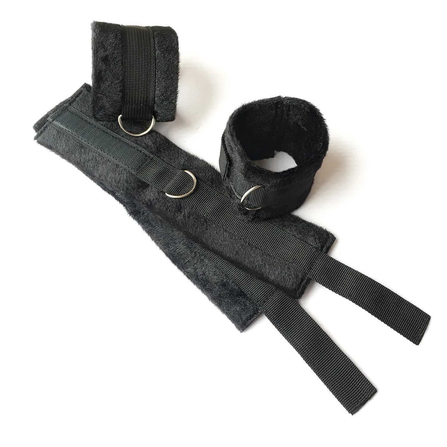 Sex Tools for BDSM Bondage Gags Restraint Adult S M Fetish Games Set Vibrator Handcuffs Ankle Bed Toys Kits Couples Bed straps XJ250813