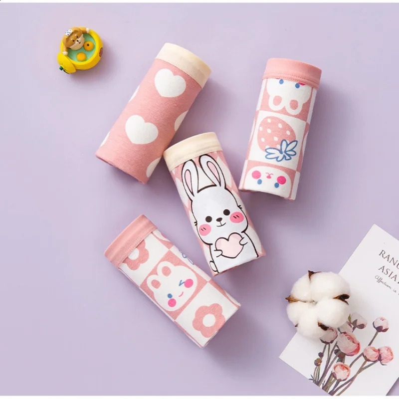 Girls Korean Cotton Three Panties 3PCS Childrens Noncardboard Boxer Briefs Elementary School Students 250812