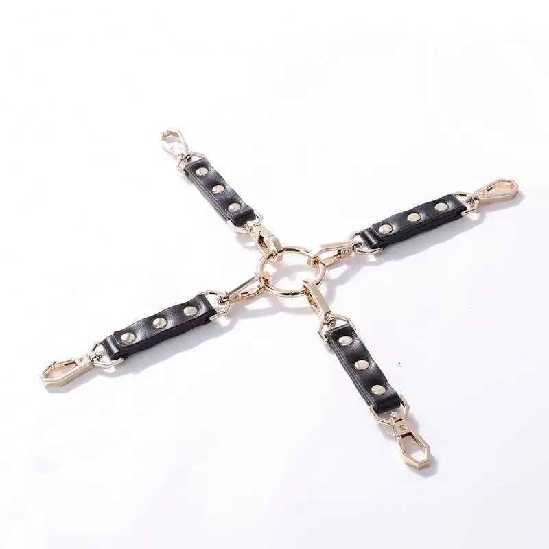 Hot sale metal leather BDSM 7pcs bondage gear suit adult SM slave sex toy BDSM Chinese bondage kit products XJ250813