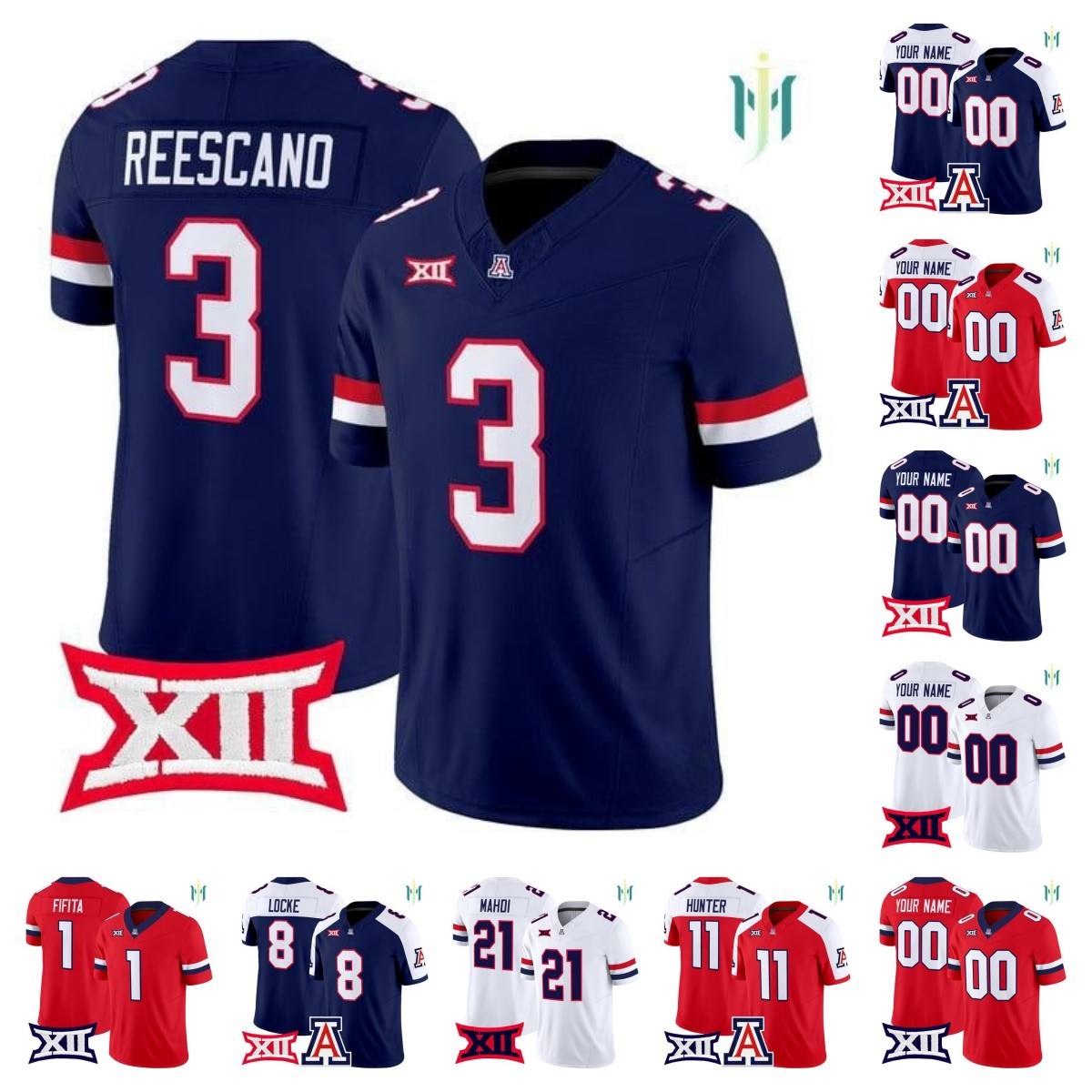 Arizona Wildcats football jerseys Noah Fifita Braedyn Locke Ismail Mahdi Kedrick Reescano Chris Hunter Tedy Bruschi Ka'Deem Carey 2025 custom - all stitched mens kids