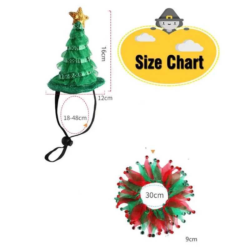 Pet Christmas Hat Scarf Set Cat Hat Collar Decoration Festival Atmosphere Dressing Up and Taking Photos Pet Supplies Cute Funny XJ250813