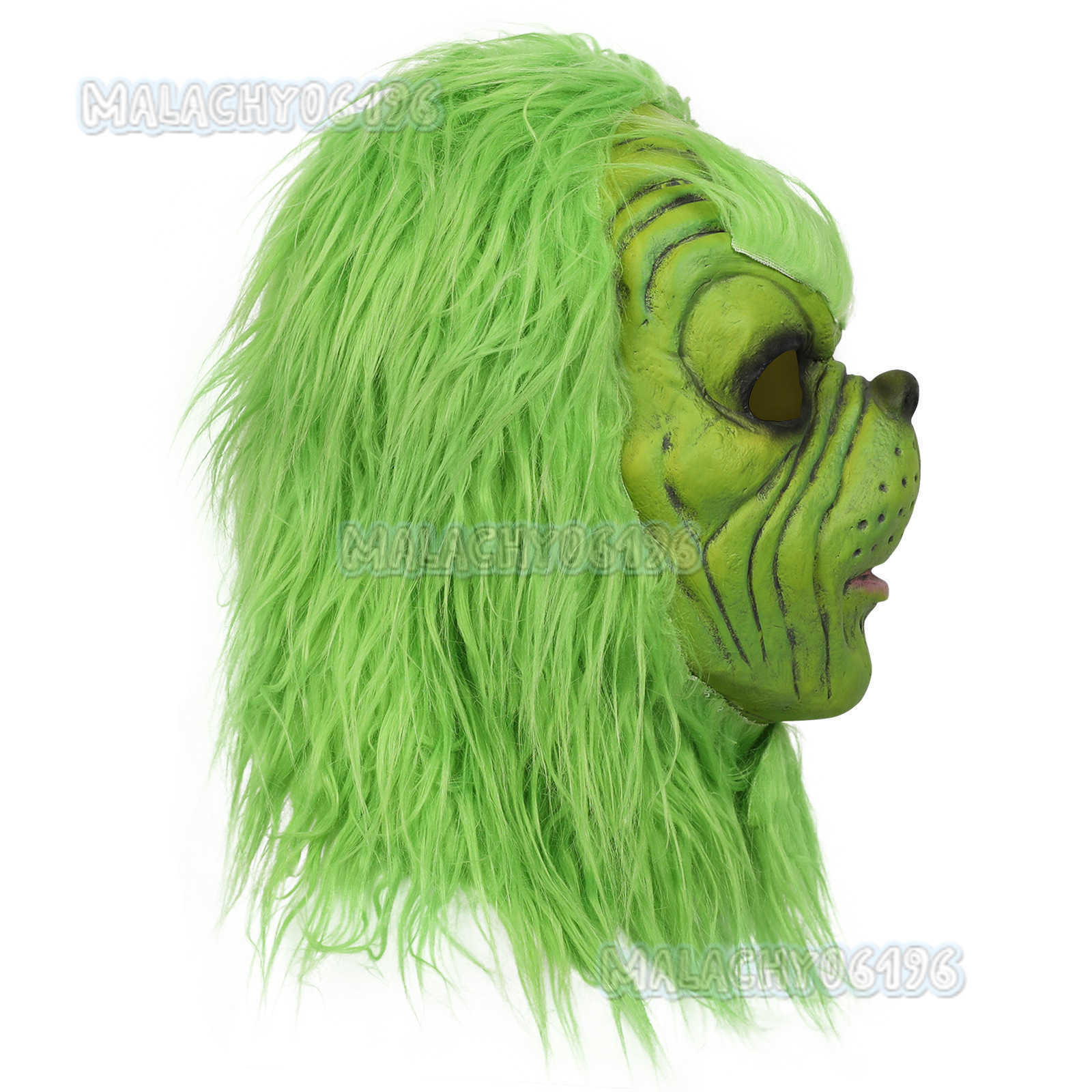 Grinch Mask 2023 New Green Monster Gloves Cosplay Santa Hat the Grinch H250813
