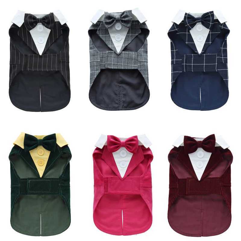 Luxurious Male Pet Costume for Small Dogs High Quality Puppy Dog Tailcoat Suit Dress Chihuahua Maltese Pets Wedding Clothing XJ250813
