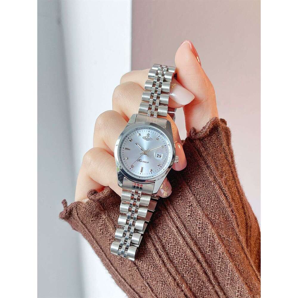 Saturn Fashion Steel Band Women's Watch with Calendar TikTok Style