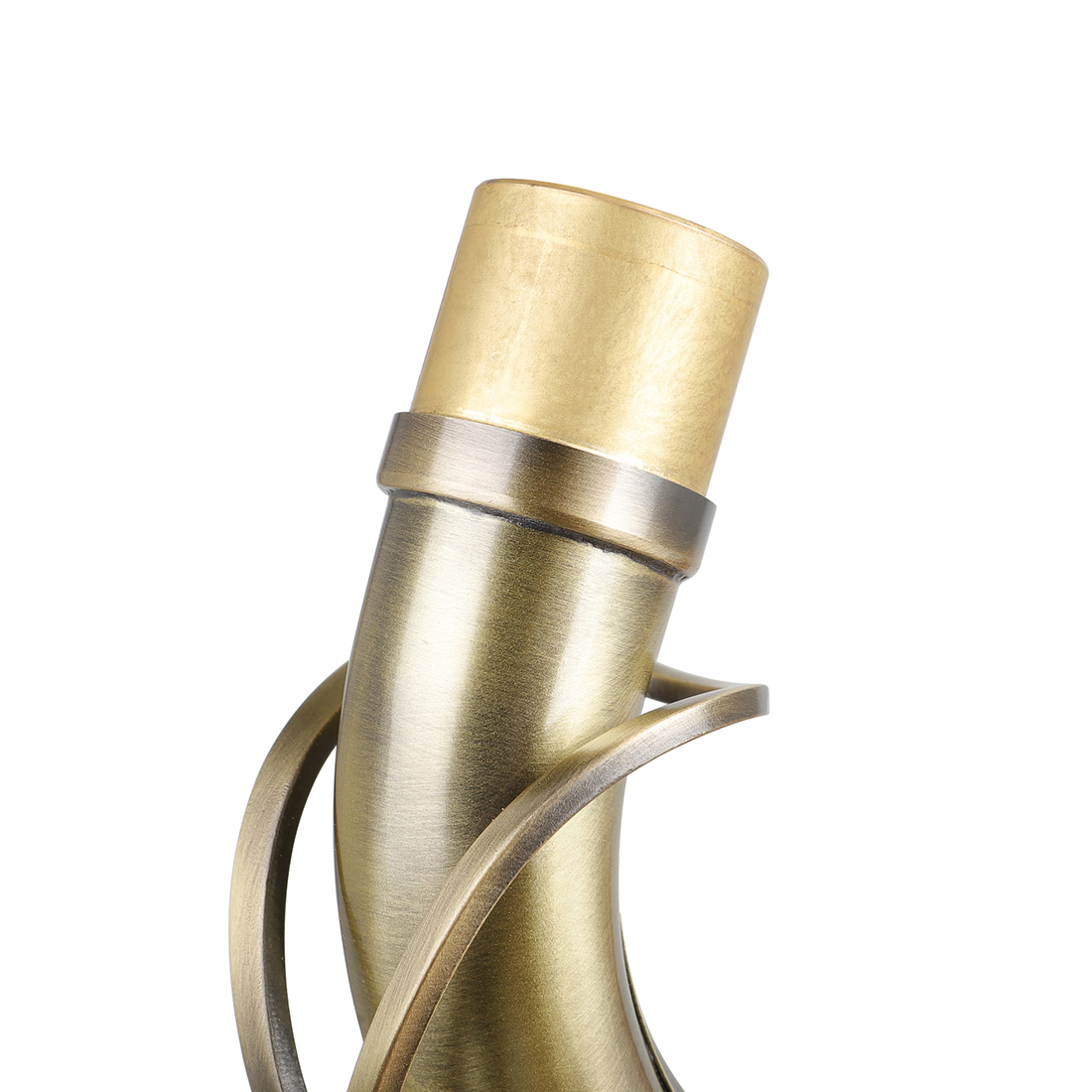 Tenor Low Midrange Baritone Sax Tenon Red Blueness Antique Style Brass Curved Neck for Saxophone Diameter 24.5mm Bronze Color