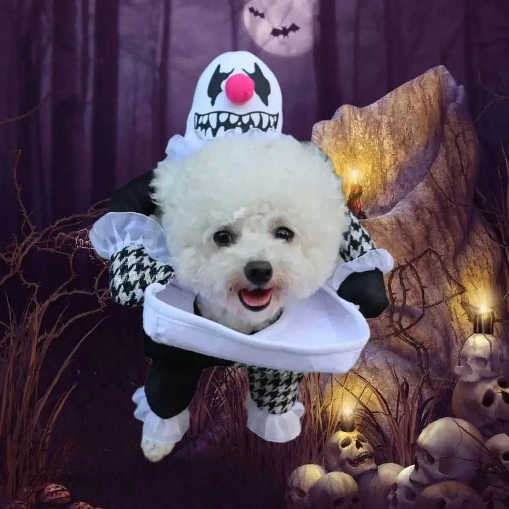 Creative Puppy Halloween Coat Polyester Pet Costume Halloween Pet Clothes Funny Dog Cosplay Dog Cosplay Costume XJ250813
