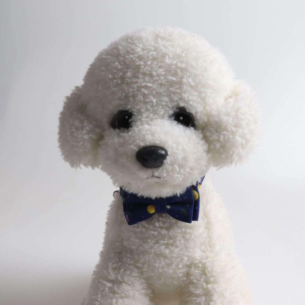 Jinjite New Pet Bow Collar with Bell Cat Safety Buckle Rainbow Universe Series