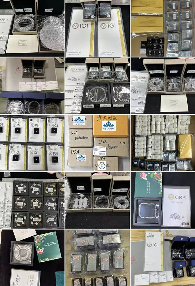 Fast Shipping Pass Tester Sier 8mm 10mm 12mm Two Rows Iced Out Hip Hop VVS Moissanite Dia Cuban Link Chain