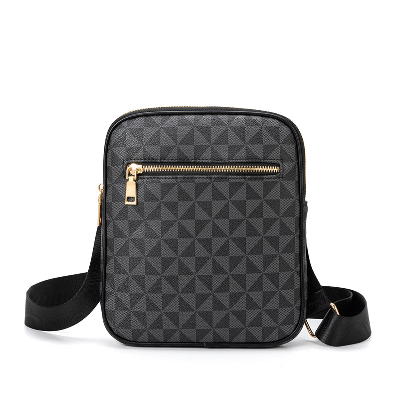 Free shipping, European and American fashion, retro trend, simple and unisex single-shoulder bag, high-end texture, light luxury printed men's cr