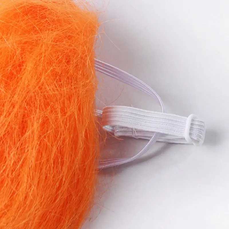 Cat Wig Orange Small Dog Wig Cat Cosplay Decoration Pet Headwear Costume for Halloween Christmas Travel Indoor Outdoor Gathering XJ250813