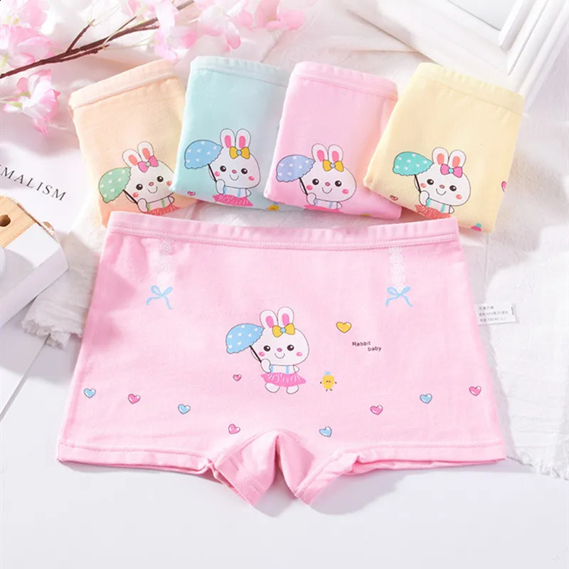 5Pcslot Baby Girls Cartoon Underpants Kids Underwear Cotton Panties Toddler Children 210years 250812