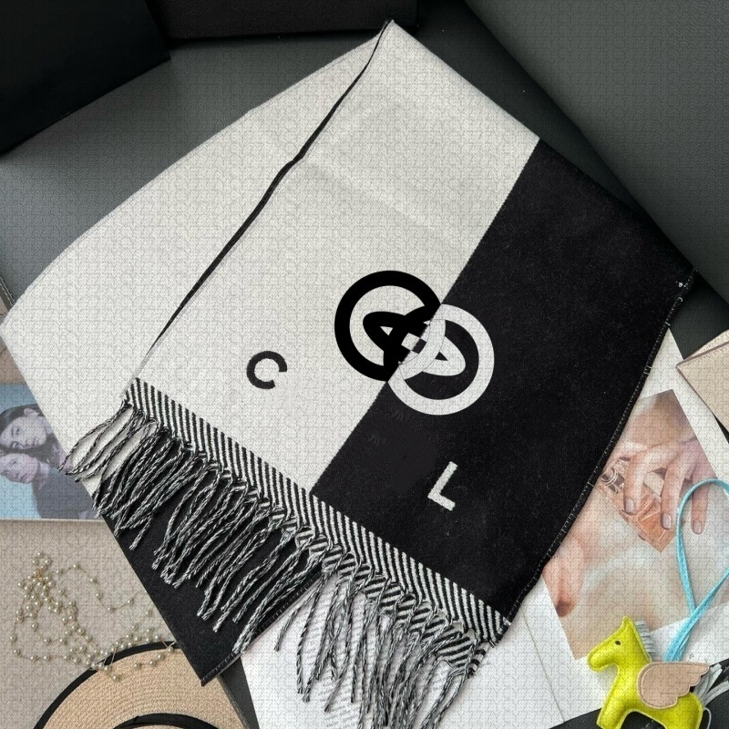 Wool Scarfs Winter Spring 100 Cashmere Scarf fashion Men Women Designer Classic Letter pattern Pashmina shawl chanels channels chanelscarf cc New Gift Fashion