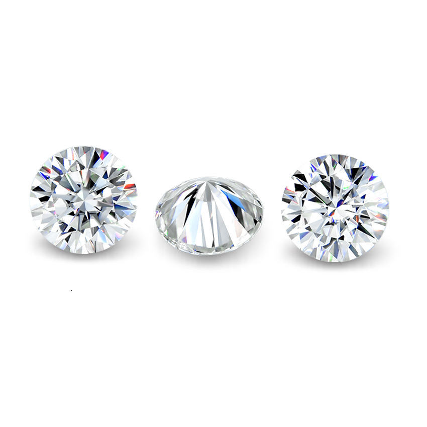 0.3-5ct Round Lab Grown Diamond HPHT IGI Certificate 3EX D/F Color VVS1 Clarity Diamond Gems