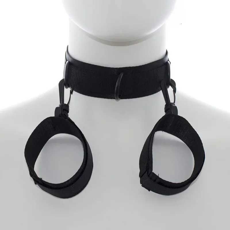 Bondage Hand Cuffs Sex Belt for Couples Sex Bondage Set Erotic Toys Handcuffs Neck Collar Wrist Restraints Adult Games Sex Toys XJ250813