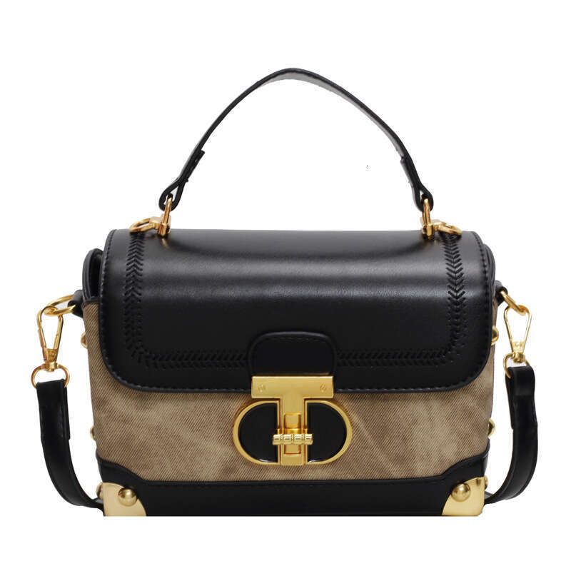 This Year's Trend Color-Block for Women 2025 New Autumn Winter Versatile Crossbody Fashion Handheld Small Square Bag