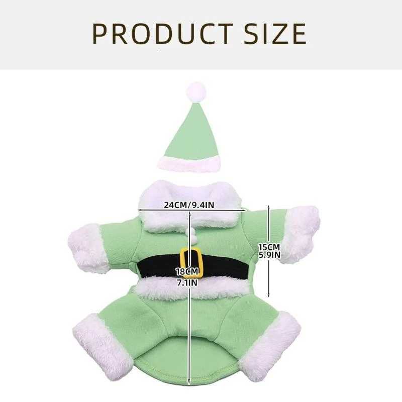 Dog Christmas Dressing Up Costume and Santa Hat for Small Breeds Festival Clothing D2RD XJ250813
